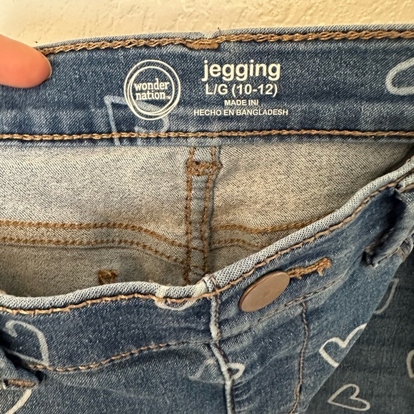 3 Item Bundle - Wonder Nation - little girls 2 pair jeans and puffy jacket 10/12 - Picture 13 of 16